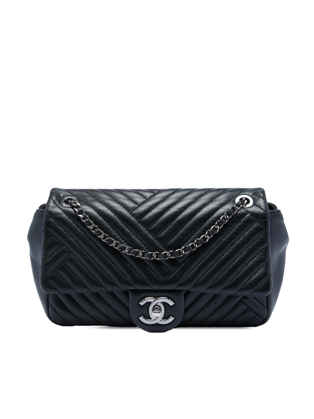 Chanel Cc Crossing Flap Bag Chevron #312315C45B